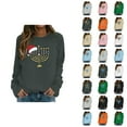 thumbnail image 1 of Chanukah Sweatshirt for Women 2025 Long Sleeve Crewneck Christmas Graphic Pullover Top, 1 of 1