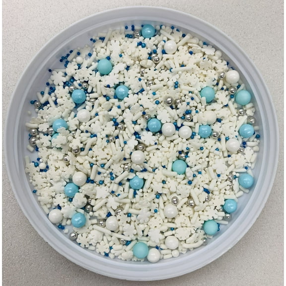 Chanukah to the Next Level Confetti Sprinkles, Cake, Cookie, Donut, Cakepop Toppings, 6 oz.