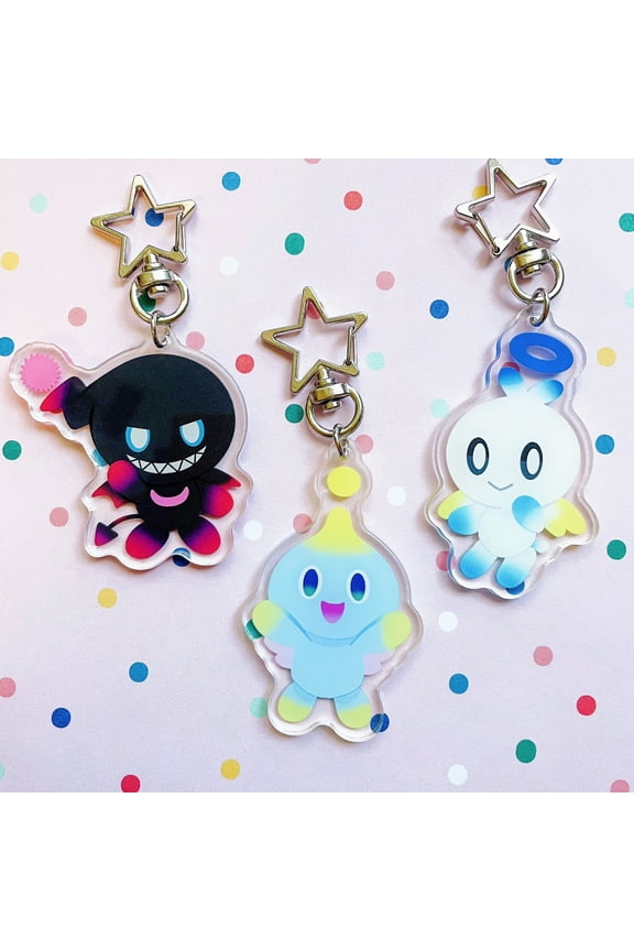 Chao Acrylic Keychains | Hero Chao | Dark Chao