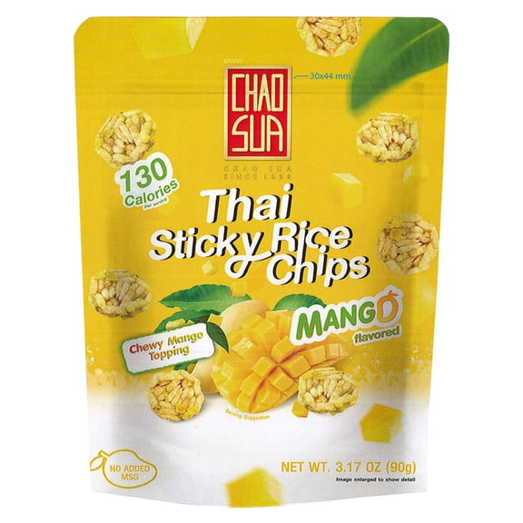 Chao Sua Thai Sticky Rice Chips, Mango Flavor, 3.17oz