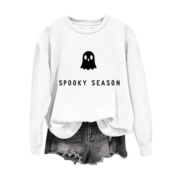 ChaoHeng Women's Fashion Hoodies&Sweatshirts Women's Halloween Graphic Crewneck Sweatshirt,Fashion Oversized Pullover