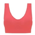 thumbnail image 1 of ChaoHeng Bras for Women Up to 65% off,Ladies Traceless Comfortable No Steel Ring Vest Breathable Gathering Sports Bra Woman Underwear Watermelon Red L, 1 of 5