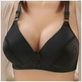 thumbnail image 1 of ChaoHeng Girls Bras Summer Shop,Womens Solid Lace Lingerie Bras Plus Size Underwear Bralette Bras Comfortable Bra Black 38C, 1 of 8