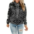 thumbnail image 1 of ChaoHeng Hoodies for Women Plus Size Sweatshirts for Women Plus Size Women's Casual Print Ethnic Style Long Sleeve Pocket Hoodie, 1 of 6