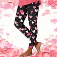 thumbnail image 1 of ChaoHeng Leggings for Women Women's Valentine's Day All-Over Print Leggings Heart Pattern Workout Tights, 1 of 8
