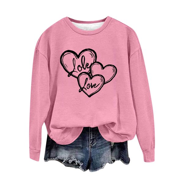 ChaoHeng Long Sleeve Plus Size Blouse Women's Round Neck St. Patrick's Day Printed Long Sleeved Top Sweatshirts