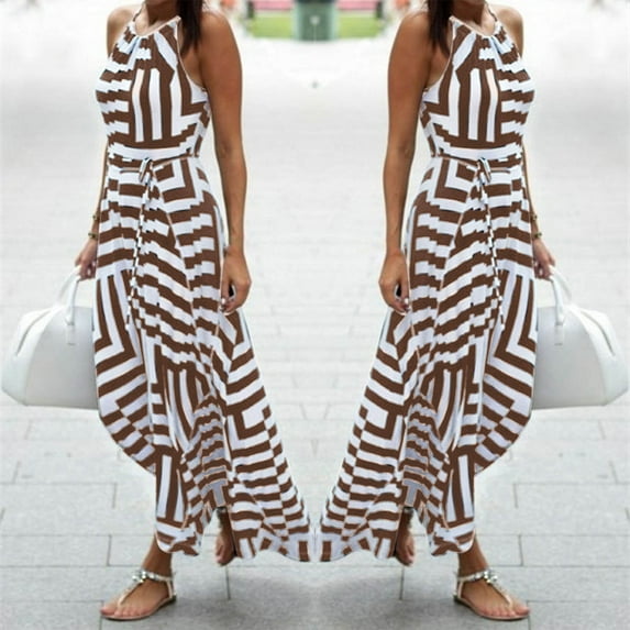 ChaoHeng Plus Size Dresses for Women under $10 Casual Short Sleeve Dresses for Women Women Sexy Summer Boho Maxi Long Evening Party Beach Dress Sundress
