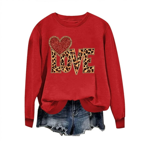ChaoHeng Plus Size Sweatshirts for Women Business Casual Women's Round Neck St. Patrick's Day Printed Long Sleeved Top Sweatshirts, of the Day