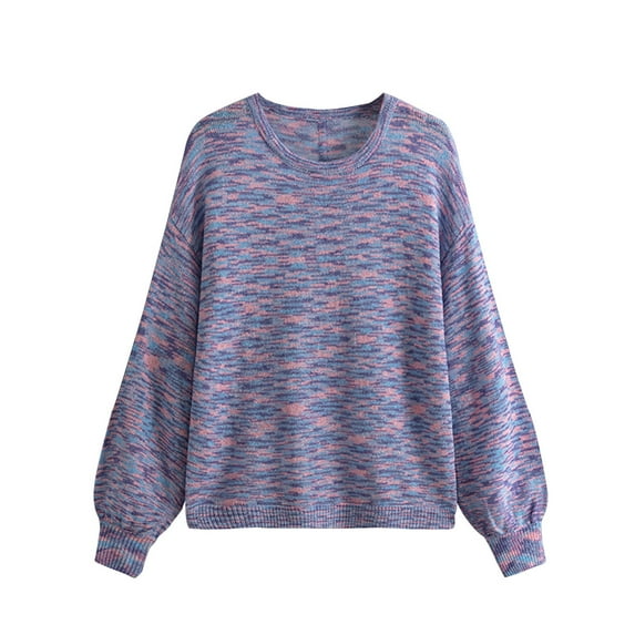 ChaoHeng Pullover Sweaters for Women Plus Size Clearance,Women's Casual Leopard Print V-neck Knitted Button Long Sleeved Cardigan Sweater Top Coat Top(Purple,Free Size)