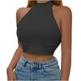 thumbnail image 1 of ChaoHeng Women Tank Tops 1.00 Summer Tank Blouse Fashion Women Sleeveless Strap Sexy Tight Comfortable Breathable Round-Neck Blouses Tops, 1 of 8