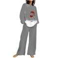 thumbnail image 1 of Spring Womens Clothes 2025!ChaoHeng Women's 2 Piece Lounge Sets Outfits Long Sleeve Pullover Oversized for 2024 Christmas Save Up Under 50%(Gray,S), 1 of 4