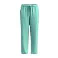 thumbnail image 1 of ChaoHeng Women's Quick-Dry Scrub Pants Elastic Drawstring Waist Medical Nursing Uniform Solid,Green S, 1 of 2