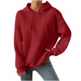 thumbnail image 1 of ChaoHeng Womens Hoodies Pullover Graphic 50% Off Clear 50% Off Clear,Fashion Women's Casual Long Sleeve Round Neck Ladies Sweatshirts Tops Blouse Plain Hoodie,Red,XXXXXL, 1 of 9