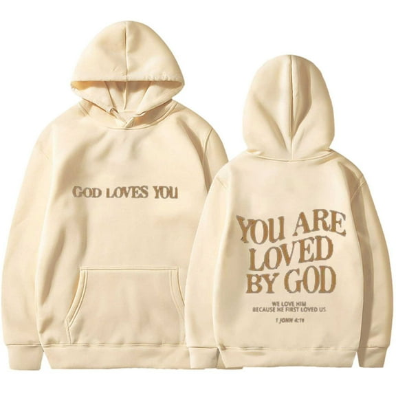 ChaoHeng Womens Jackets and Coats Under $10,Womens Hooded Pullover Long Sleeve Pocket Sweatshirt Women's Fashion Pants Letter Printing Sweatshirt Set,Beige,XL