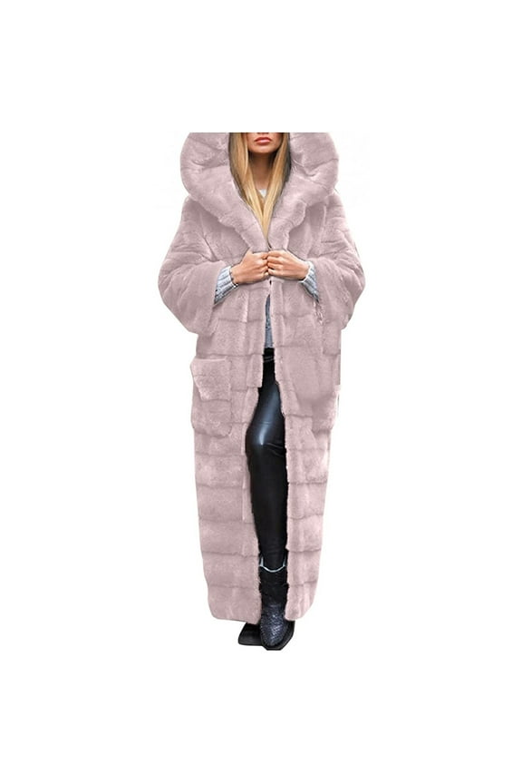 Womens Jackets Long Sleeve Body Warmer Coat New Trendy,Women's Loose Long Splicing Sleeve Blouse Casual Tops Comfortable Coat(Pink,L)