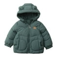 thumbnail image 1 of ChaoLingNeng Girls Hooded Puffer Jacket with Trim Long Sleeve Winter Outerwear Thick Down Coat, 1 of 5