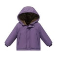 thumbnail image 1 of ChaoLingNeng Girls Hooded Puffer Jacket with Trim Long Sleeve Winter Outerwear Thick Down Coat, 1 of 9