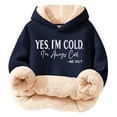 thumbnail image 1 of ChaoLingNeng Hoodies Y2K,Cozy Hooded Sweatshirt for Girls With Playful Print Designs Soft And Warm Pullover Top for Kids Casual Winter Outerwear,5-6 Years, 1 of 5