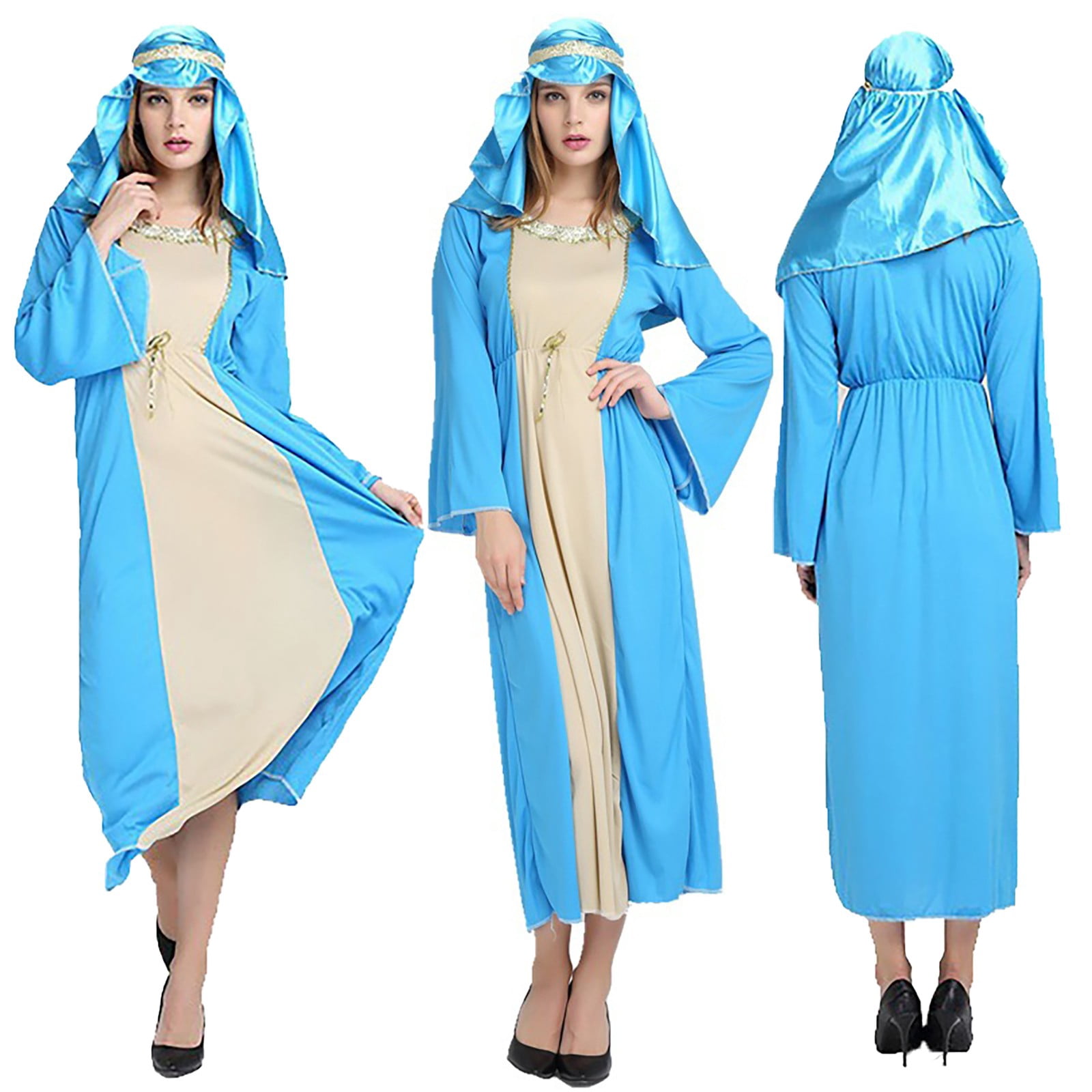 ChaoLingNeng Mens Shepherd Nativity Outfit for Christmas, Shepherd Robe ...