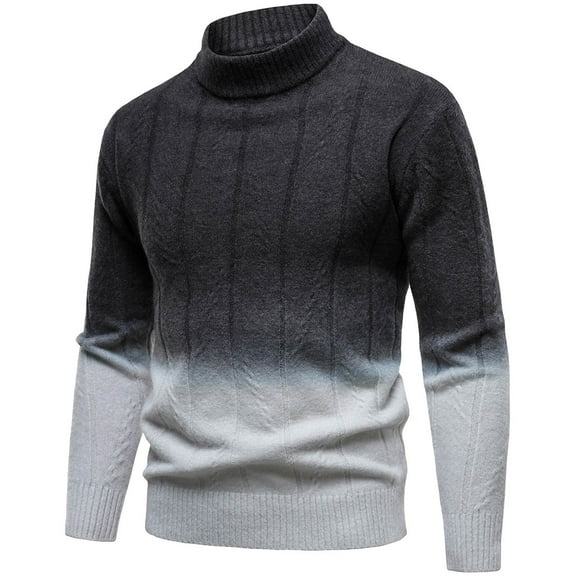 ChaoLingNeng Mens Sweaters 49Xl Men's Cable Knit Collar And Button Pullover Sweater Casual Long Sleeve Stand Collar Button Knitted Polo Sweaters