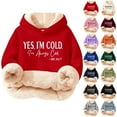 thumbnail image 1 of ChaoLingNeng Sweatshirts for Girls, Winter Sherpa Lined Hoodie for Girls, Funny Letter Print Girls Sweatshirts, Casual Warm Winter Long Sleeve Pullover Holiday Sweatshirts, 1 of 6