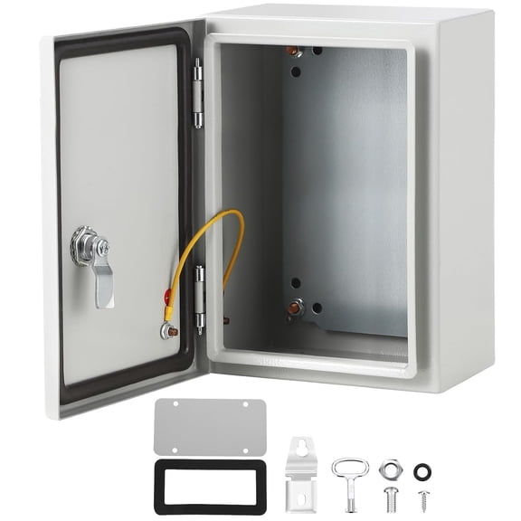ChaoLink 12x8x6 Inch Outdoor Electrical Box Waterproof, IP66 Rated Heavy-Duty Metal Enclosure