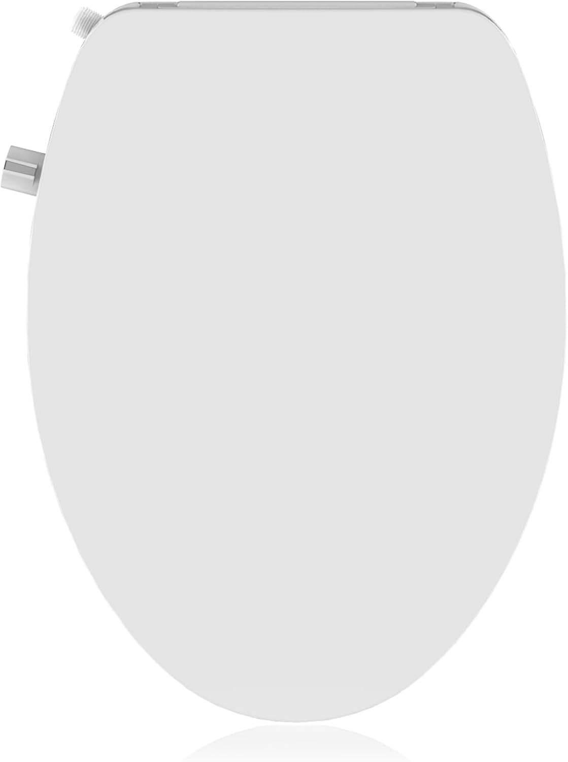 ChaoLink 17" Round Bidet Toilet Seat, Self-Cleaning Dual Nozzles, Adjustable Spray Pressure & Position