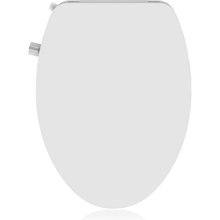ChaoLink 17" Round Bidet Toilet Seat, Self-Cleaning Dual Nozzles, Adjustable Spray Pressure & Position