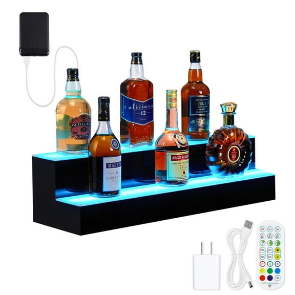 ChaoLink 40 Inch Bottle Display Shelf with Remote & App Control, 16 Colors