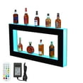 thumbnail image 1 of ChaoLink 2 Tier 48 Inch Bottle Display Shelf Bar Shelves with Remote & App Control,16 Colors,4 Music Modes,Acrylic Lighted Bottle Display for Liquor Shelves, 1 of 7