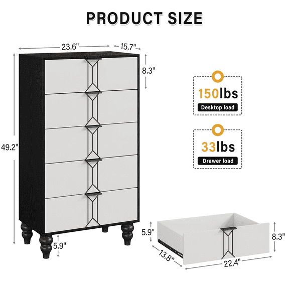 ChaoLink 2-Tier Under Cabinet Storage Organizer, 16.5-19.2" Height, Carbon Steel, Non-Slip, Pull Out for Kitchen, Bathroom