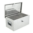 thumbnail image 1 of ChaoLink 20 Inch Aluminum Diamond Plate Tool Box with Lock & Keys, Waterproof Storage Organizer for Trucks, RVs, Trailers, 1 of 6