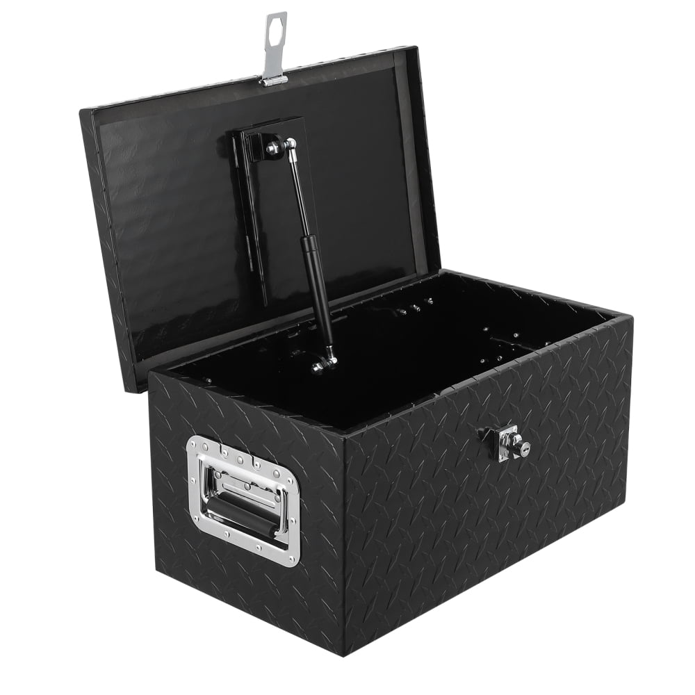 ChaoLink 20 Inch Aluminum Diamond Plate Tool Box with Lock & Keys, Waterproof Storage Organizer for Trucks, RVs, Trailers