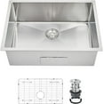 thumbnail image 1 of ChaoLink 27" Undermount Kitchen Sink, 16 Gauge Deep Single Bowl, Accessories for Workstation, Prep Kitchen, 1 of 7