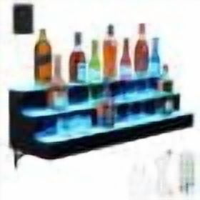 ChaoLink 3 Tier 40 Inch Bottle Display Shelf Bar Shelves with Remote & App Control, 16 Colors, 4 Music Modes, Acrylic Lighted Bottle Display for Liquor Shelves3 Tier-A