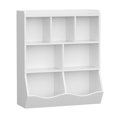 thumbnail image 1 of ChaoLink 3-Tier Toy Storage Organizer Bookshelf, 7 Compartment White Bookshelf & Toy Shelf for Kids Room, 1 of 6