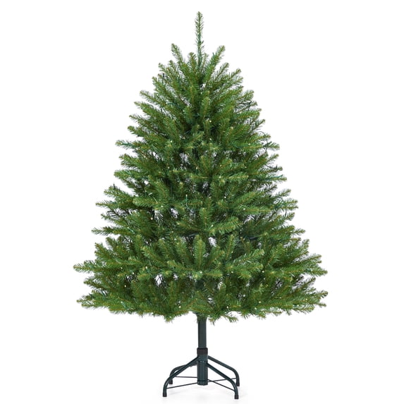 ChaoLink 4.5FT Artificial Christmas Tree with 200 Lights& 8Modes Lights ,PVC Artificial Xmas Tree with 700+Branch Tips&Foldable Stand,Idea for Home, Office, Xmas Holiday Decoration