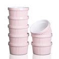 thumbnail image 1 of ChaoLink 8oz Ceramic Ramekins, Oven Safe Baking Bowls, 8-Piece Blue & White Dessert Souffle Set, 1 of 5