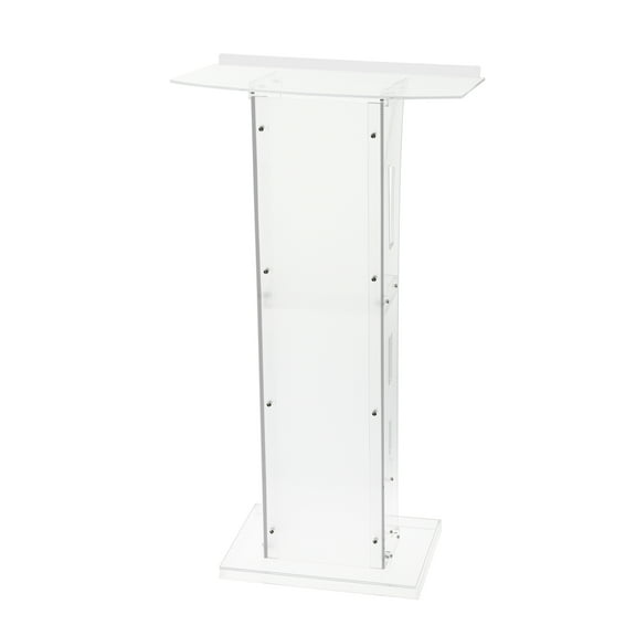 ChaoLink Acrylic Podium - 45in Tall, Storage Compartment, 23.6inx17.7in Surface, Lightweight, Strong Load-Bearing CapacityS43IN Height 43 inches