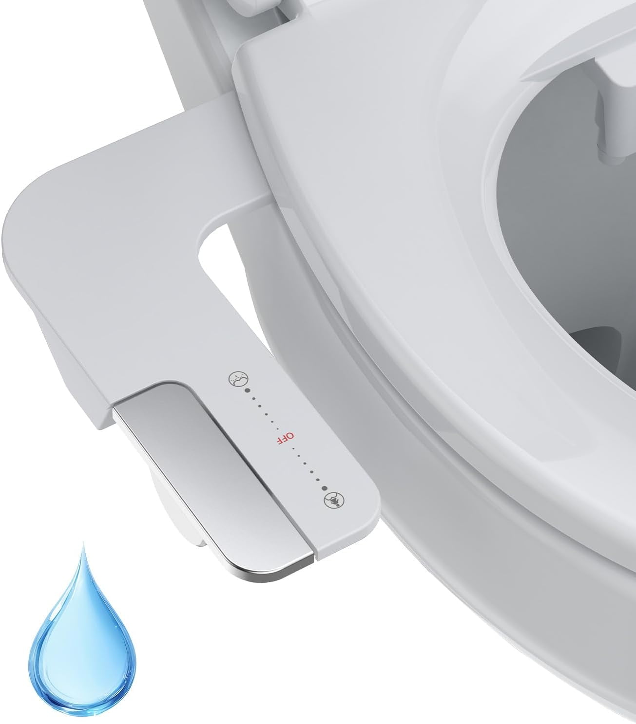 ChaoLink Bidet Attachment for Toilet with Water Pressure Control and Self-Cleaning Dual Nozzles