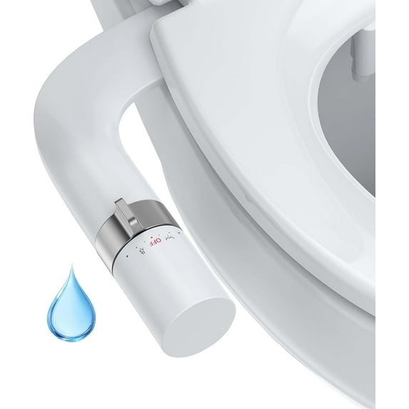 ChaoLink Bidet Attachment for Toilet with Water Pressure Control and Self-Cleaning Dual Nozzles