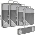 thumbnail image 1 of ChaoLink Compression Packing Cubes, 5 Pack Expandable Travel Luggage Organizer Bags, Double Zipper Cubes, 1 of 6