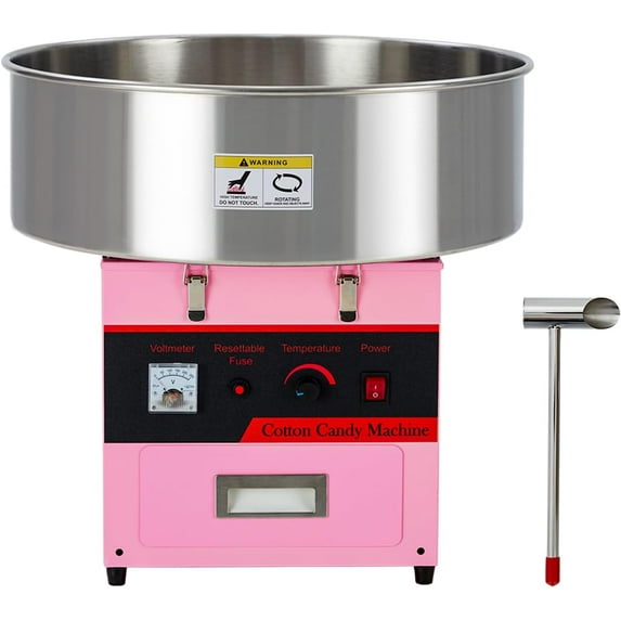 ChaoLink Electric Cotton Candy Machine - 980W Commercial Floss Maker,Stainless Steel Bowl,Sugar Scoop,Convenient Design,No Cover