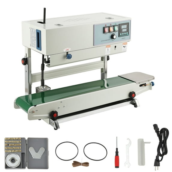 ChaoLink FR-900 Vertical Continuous Band Sealer, Automatic Sealing Machine with Digital Temp Control for Bags