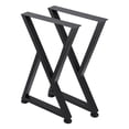 thumbnail image 1 of ChaoLink Heavy Duty Furniture Legs 28*20 Inch, X-Shape Metal Coffee Table Legs, X-Shape Bench Legs, Heavy Duty Desk Legs, Black Metal End Table Legs, DIY Furniture LegsX-Shaped Style 3 Small 28 Inch, 1 of 7