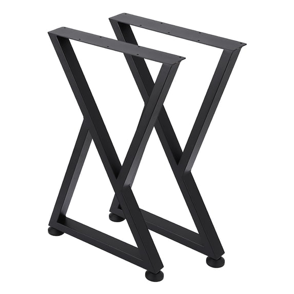 ChaoLink Heavy Duty Furniture Legs 28*20 Inch, X-Shape Metal Coffee Table Legs, X-Shape Bench Legs, Heavy Duty Desk Legs, Black Metal End Table Legs, DIY Furniture LegsX-Shaped Style 3 Small 28 Inch
