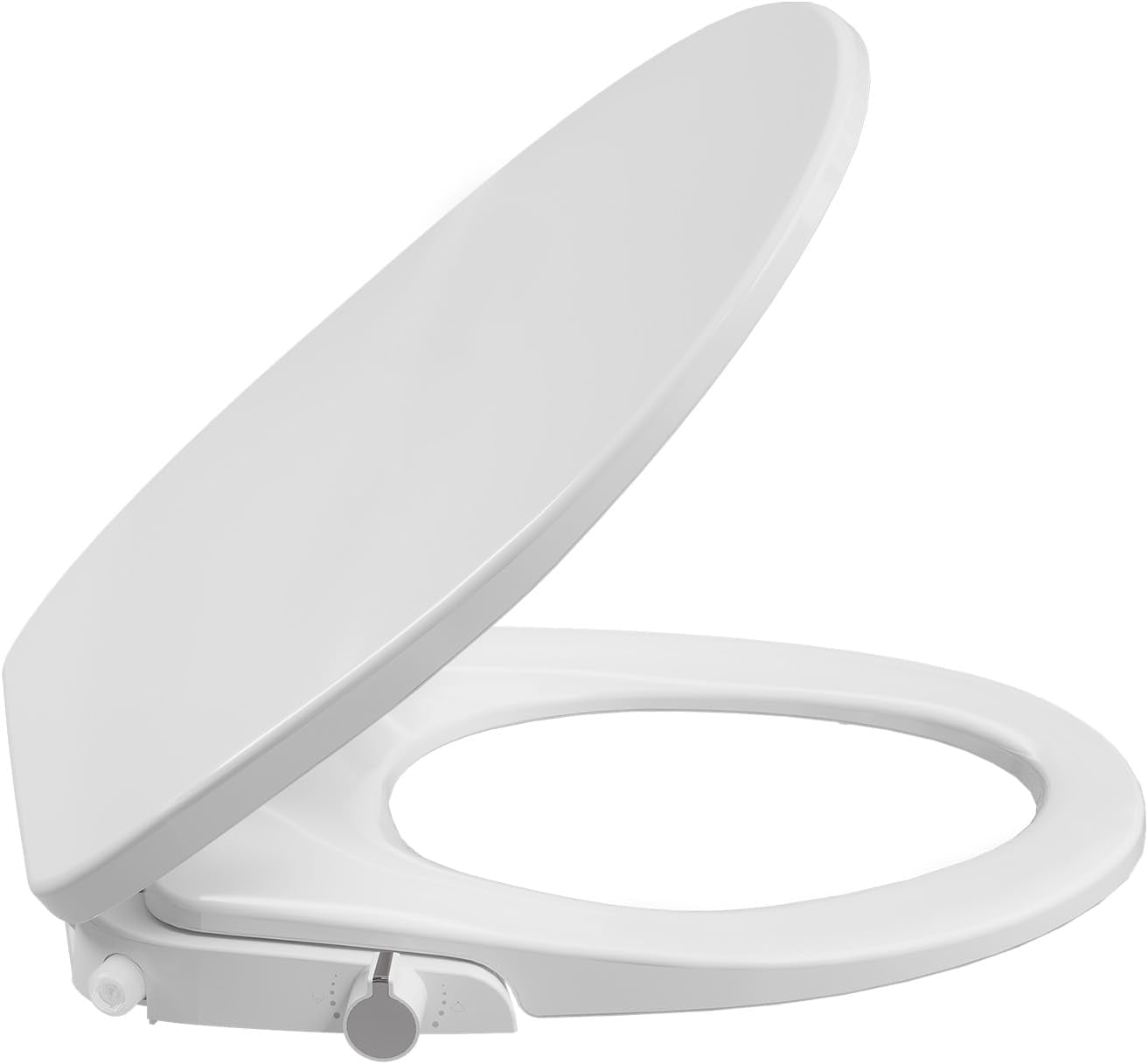ChaoLink Non-Electric Round Bidet Toilet Seat with Cold Water Wash – PP Material Self-Cleaning Nozzle, Hygiene Seat Cover for Women, Easy Installation