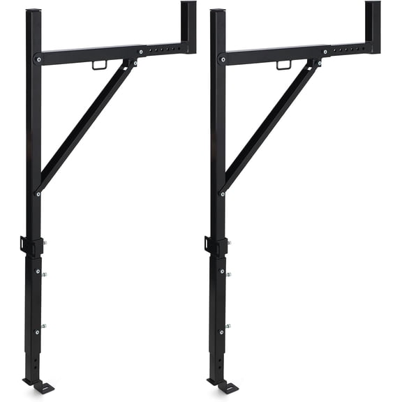 ChaoLink Pickup Truck Ladder Rack, 19"-34" Adjustable Width, 250 lb Load Steel Bed Rack, Heavy Duty Truck Ladder Stand for Kayak, Surfboard, 2 Pack