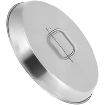 ChaoLink Stainless Steel Fire Pit Cover 27"x27", Outdoor Campfire Grill Lid with Handle, Silver, Patio Fireplace Protection