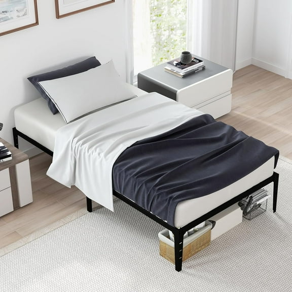 ChaoLink Twin Bed Frame 14 in Standard Bed Frames, Heavy Duty, Black